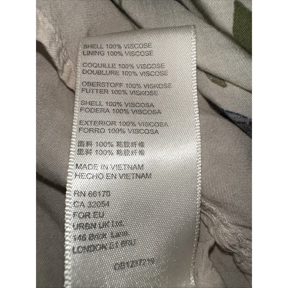 Free People Lighten Up White Floral Long Sleeve V-Neck Boho Mini Dress S/P - Picture 7 of 11